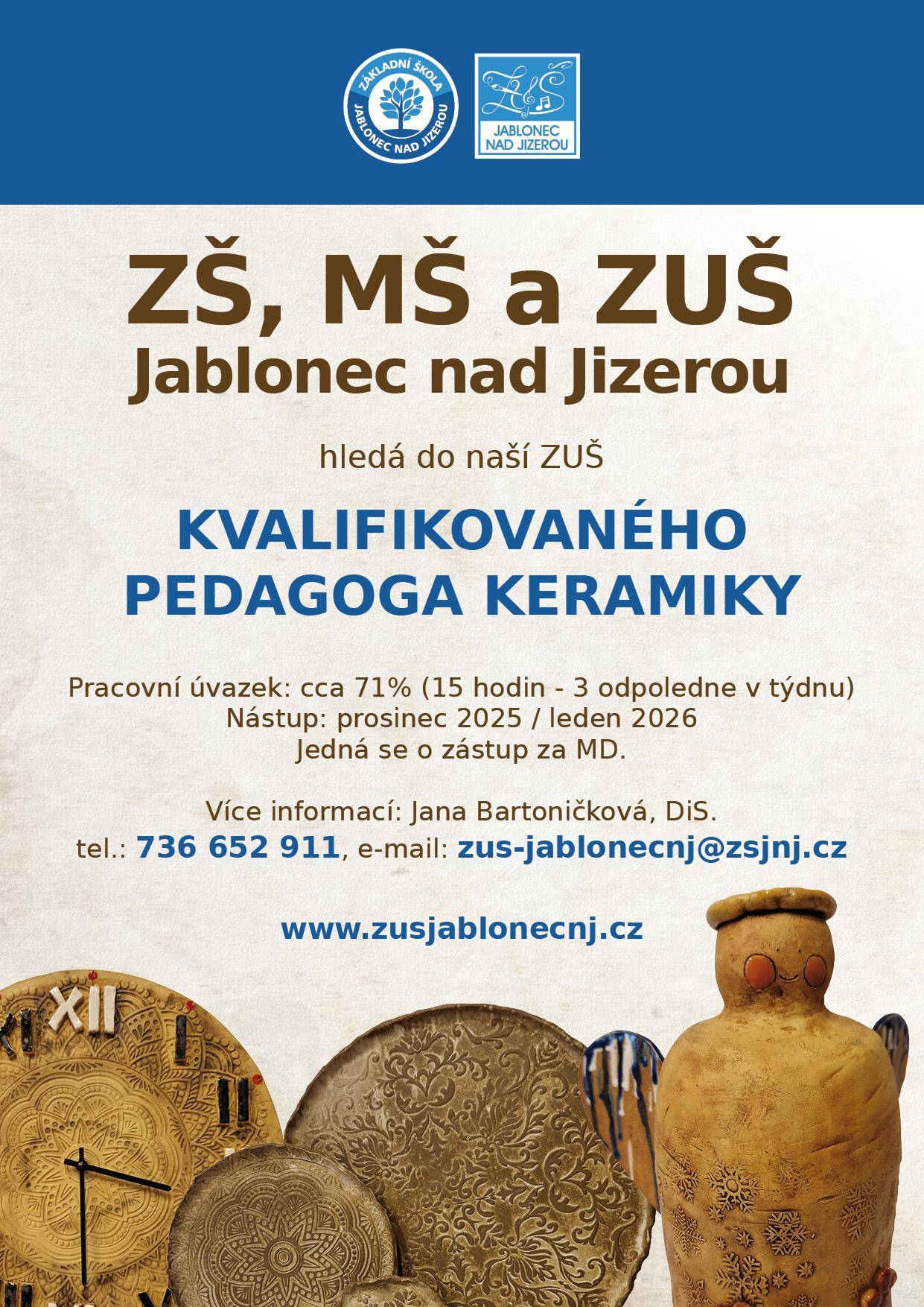 inzerat pedagog keramika