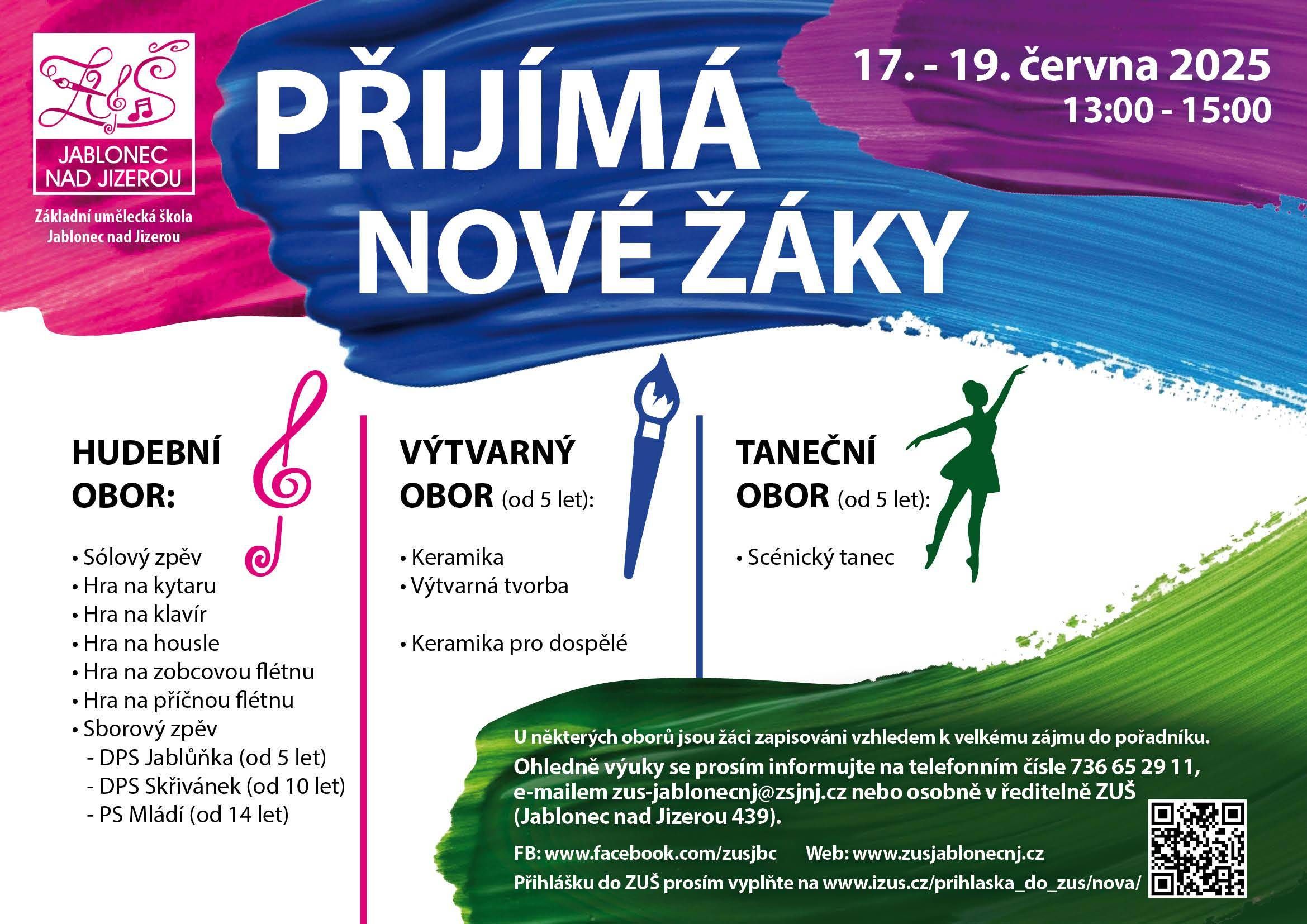 Přijímání nových žáků - červen 2025