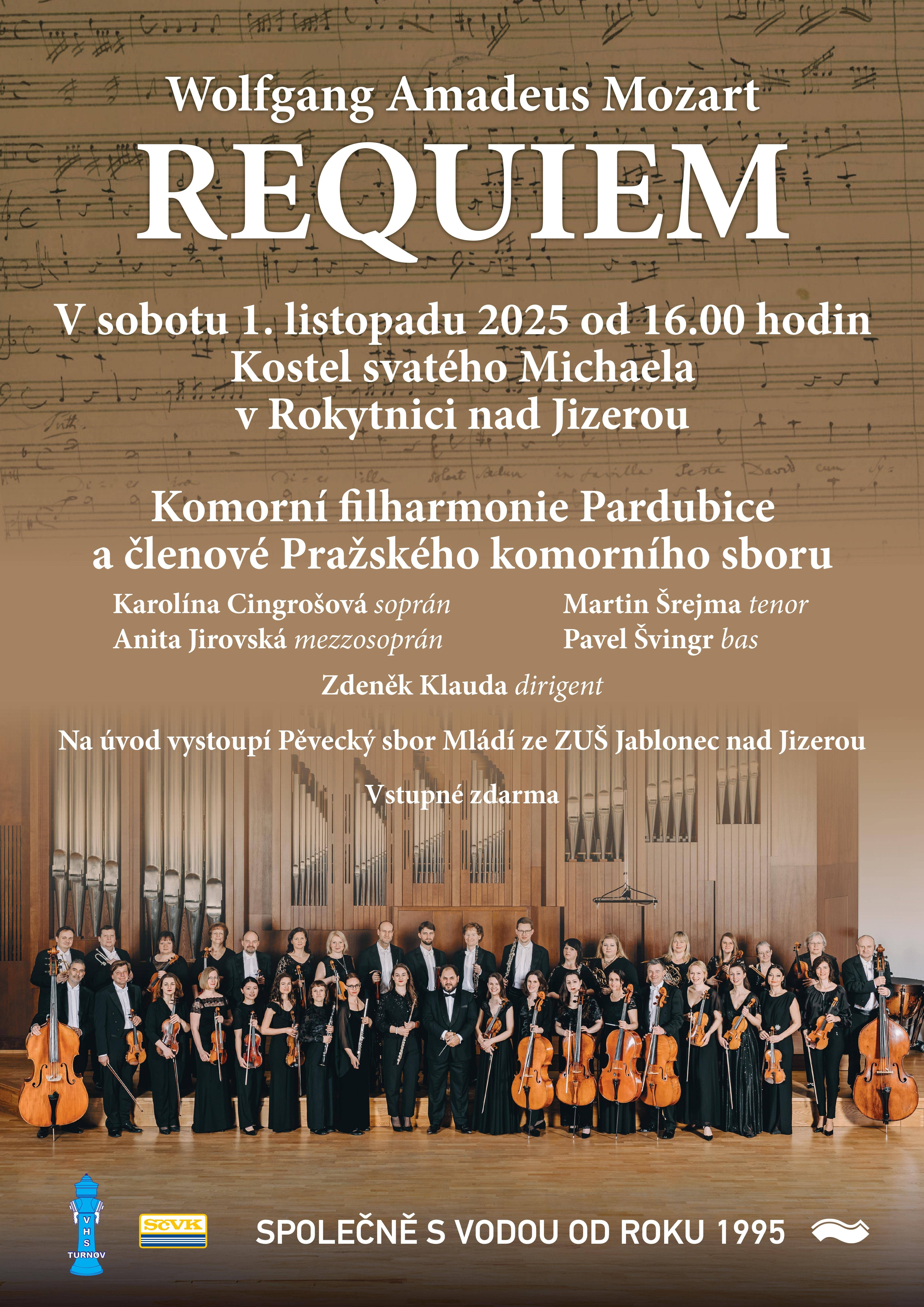 Pozvánka na koncert - W. A. Mozart - Requiem